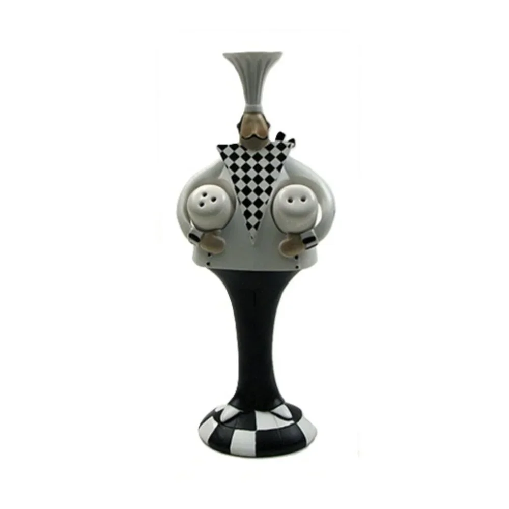 Heartfelt Brand Standing Chef Holding Salt and Pepper Shaker Set 10
